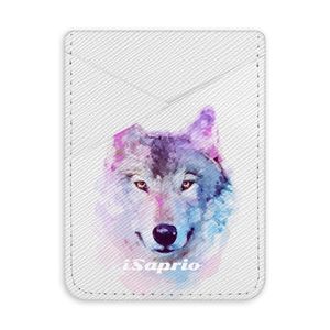 Pouzdro na kreditní karty iSaprio – Wolf 01 - světlá nalepovací kapsa vyobraziť