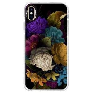 Silikónové púzdro Bumper iSaprio - Dark Flowers - iPhone XS Max vyobraziť