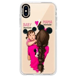 Silikónové púzdro Bumper iSaprio - Mama Mouse Brunette and Girl - iPhone XS Max vyobraziť