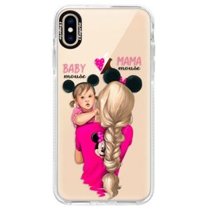 Silikónové púzdro Bumper iSaprio - Mama Mouse Blond and Girl - iPhone XS Max vyobraziť