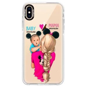 Silikónové púzdro Bumper iSaprio - Mama Mouse Blonde and Boy - iPhone XS Max vyobraziť