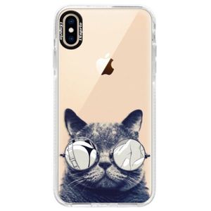 Silikónové púzdro Bumper iSaprio - Crazy Cat 01 - iPhone XS Max vyobraziť