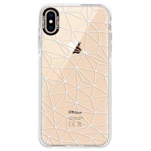 Silikónové púzdro Bumper iSaprio - Abstract Triangles 03 - white - iPhone XS Max vyobraziť