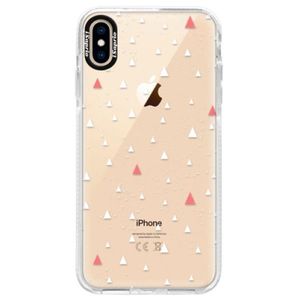 Silikónové púzdro Bumper iSaprio - Abstract Triangles 02 - white - iPhone XS Max vyobraziť