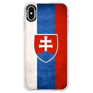 Silikónové púzdro Bumper iSaprio - Slovakia Flag - iPhone XS Max vyobraziť