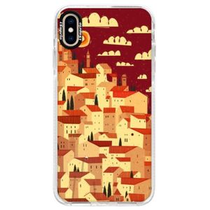 Silikónové púzdro Bumper iSaprio - Mountain City - iPhone XS Max vyobraziť