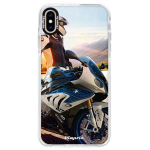 Silikónové púzdro Bumper iSaprio - Motorcycle 10 - iPhone XS Max vyobraziť