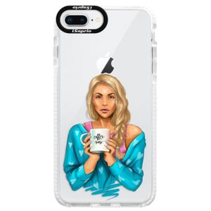 Silikónové púzdro Bumper iSaprio - Coffe Now - Blond - iPhone 8 Plus vyobraziť