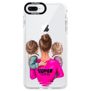 Silikónové púzdro Bumper iSaprio - Super Mama - Two Boys - iPhone 8 Plus vyobraziť