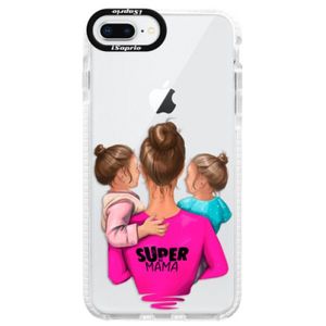 Silikónové púzdro Bumper iSaprio - Super Mama - Two Girls - iPhone 8 Plus vyobraziť