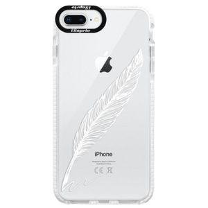 Silikónové púzdro Bumper iSaprio - Writing By Feather - white - iPhone 8 Plus vyobraziť