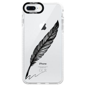 Silikónové púzdro Bumper iSaprio - Writing By Feather - black - iPhone 8 Plus vyobraziť