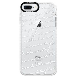 Silikónové púzdro Bumper iSaprio - Handwriting 01 - white - iPhone 8 Plus vyobraziť