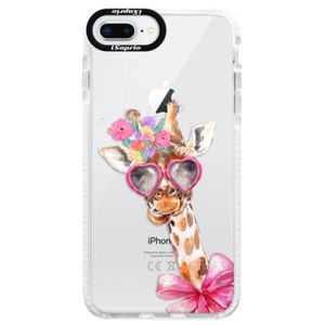 Silikónové púzdro Bumper iSaprio - Lady Giraffe - iPhone 8 Plus vyobraziť