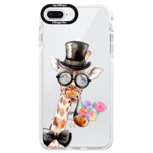 Silikónové púzdro Bumper iSaprio - Sir Giraffe - iPhone 8 Plus vyobraziť