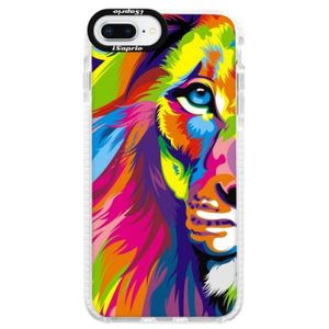 Silikónové púzdro Bumper iSaprio - Rainbow Lion - iPhone 8 Plus vyobraziť