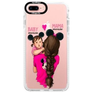 Silikónové púzdro Bumper iSaprio - Mama Mouse Brunette and Girl - iPhone 7 Plus vyobraziť