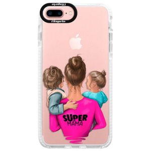 Silikónové púzdro Bumper iSaprio - Super Mama - Boy and Girl - iPhone 7 Plus vyobraziť
