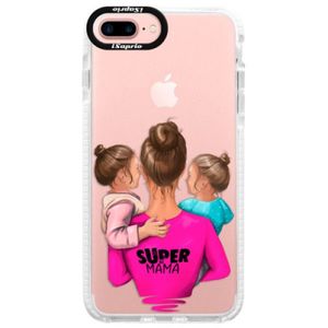 Silikónové púzdro Bumper iSaprio - Super Mama - Two Girls - iPhone 7 Plus vyobraziť