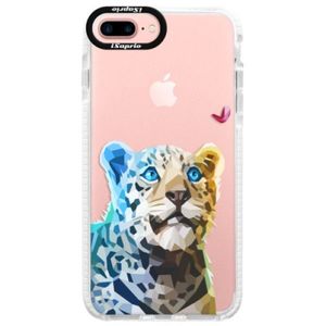 Silikónové púzdro Bumper iSaprio - Leopard With Butterfly - iPhone 7 Plus vyobraziť