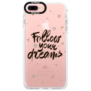 Silikónové púzdro Bumper iSaprio - Follow Your Dreams - black - iPhone 7 Plus vyobraziť