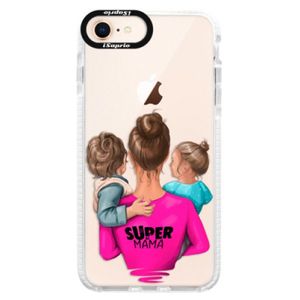 Silikónové púzdro Bumper iSaprio - Super Mama - Boy and Girl - iPhone 8 vyobraziť