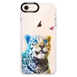 Silikónové púzdro Bumper iSaprio - Leopard With Butterfly - iPhone 8 vyobraziť