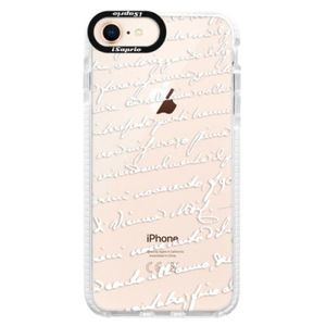 Silikónové púzdro Bumper iSaprio - Handwriting 01 - white - iPhone 8 vyobraziť
