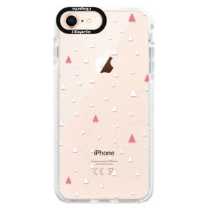 Silikónové púzdro Bumper iSaprio - Abstract Triangles 02 - white - iPhone 8 vyobraziť