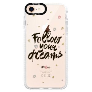 Silikónové púzdro Bumper iSaprio - Follow Your Dreams - black - iPhone 8 vyobraziť