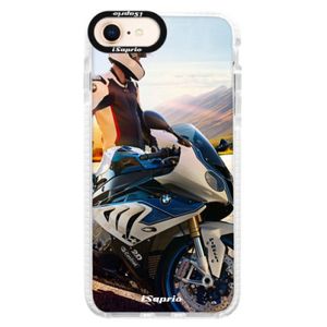 Silikónové púzdro Bumper iSaprio - Motorcycle 10 - iPhone 8 vyobraziť