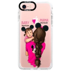 Silikónové púzdro Bumper iSaprio - Mama Mouse Brunette and Girl - iPhone 7 vyobraziť