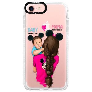 Silikónové púzdro Bumper iSaprio - Mama Mouse Brunette and Boy - iPhone 7 vyobraziť