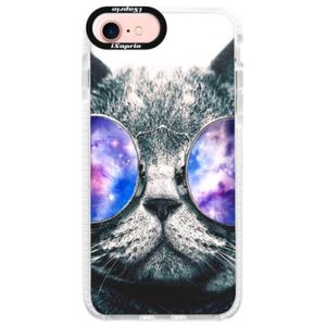 Silikónové púzdro Bumper iSaprio - Galaxy Cat - iPhone 7 vyobraziť