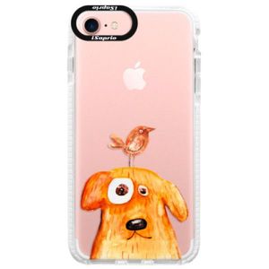 Silikónové púzdro Bumper iSaprio - Dog And Bird - iPhone 7 vyobraziť