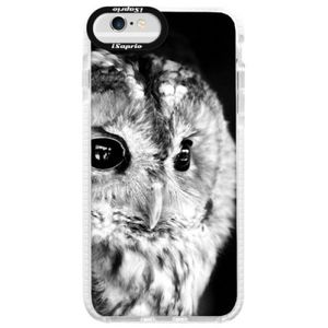 Silikónové púzdro Bumper iSaprio - BW Owl - iPhone 6/6S vyobraziť
