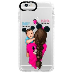 Silikónové púzdro Bumper iSaprio - Mama Mouse Brunette and Boy - iPhone 6/6S vyobraziť