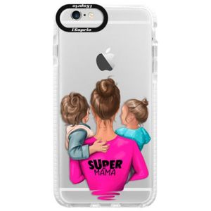 Silikónové púzdro Bumper iSaprio - Super Mama - Boy and Girl - iPhone 6/6S vyobraziť