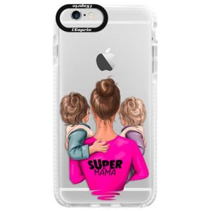Silikónové púzdro Bumper iSaprio - Super Mama - Two Boys - iPhone 6/6S vyobraziť