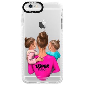 Silikónové púzdro Bumper iSaprio - Super Mama - Two Girls - iPhone 6/6S vyobraziť