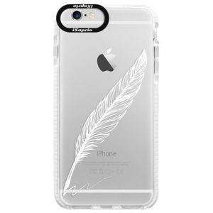 Silikónové púzdro Bumper iSaprio - Writing By Feather - white - iPhone 6/6S vyobraziť
