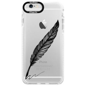 Silikónové púzdro Bumper iSaprio - Writing By Feather - black - iPhone 6/6S vyobraziť