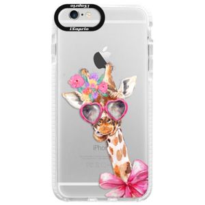 Silikónové púzdro Bumper iSaprio - Lady Giraffe - iPhone 6/6S vyobraziť