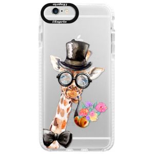 Silikónové púzdro Bumper iSaprio - Sir Giraffe - iPhone 6/6S vyobraziť