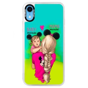 Neónové puzdro Blue iSaprio - Mama Mouse Blond and Girl - iPhone XR vyobraziť