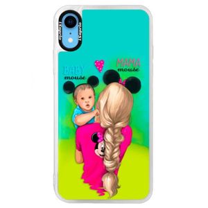 Neónové puzdro Blue iSaprio - Mama Mouse Blonde and Boy - iPhone XR vyobraziť