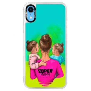Neónové puzdro Blue iSaprio - Super Mama - Two Girls - iPhone XR vyobraziť