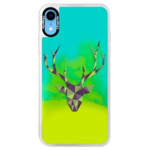 Neónové puzdro Blue iSaprio - Deer Green - iPhone XR vyobraziť