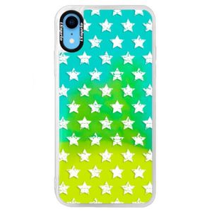 Neónové puzdro Blue iSaprio - Stars Pattern - white - iPhone XR vyobraziť