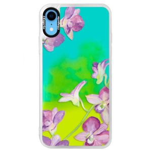 Neónové puzdro Blue iSaprio - Purple Orchid - iPhone XR vyobraziť